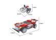 Игровой конструктор Keyixing 20111 ГОНКА (185 деталей в наборе)