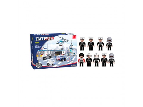 Игровой конструктор Keyixing 23001 ПАТРУЛЬ (779 деталей в наборе)