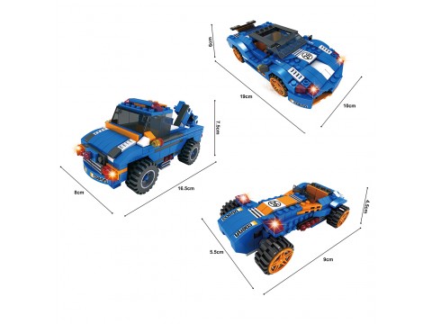 Игровой конструктор Keyixing 25621 ГОНКА (317 деталей в наборе)