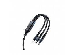 Интерфейсный кабель Awei CL-972 3 in 1 120W 2.0A 1.2m Чёрный