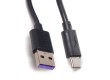Интерфейсный кабель Awei USB-A/Type-C to Type-C CL-113T 2.4A/5A 30cm Чёрный