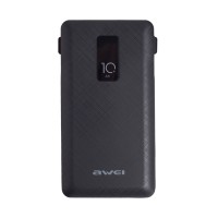 Портативный внешний аккумулятор Awei P8K Power Bank 10000mAh Черный