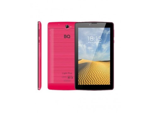 Планшет BQ-7038G Light Plus (7" IPS 1024*600, 3G, 4х1.3 GHZ, 2GB+16GB, 2400mAh, Andr.9) red