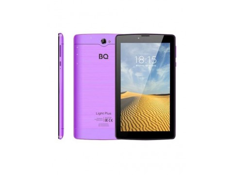 Планшет BQ-7038G Light Plus (7" IPS 1024*600, 3G, 4х1.3 GHZ, 2GB+16GB, 2400mAh, Andr.9) violet