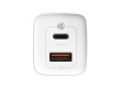 Адаптер питания Baseus GaN2 Lite Quick ChargerC+U 65W EU White (CCGAN2L-B02)