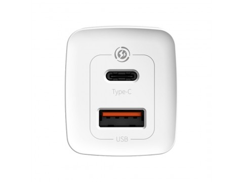 Адаптер питания Baseus GaN2 Lite Quick ChargerC+U 65W EU White (CCGAN2L-B02)