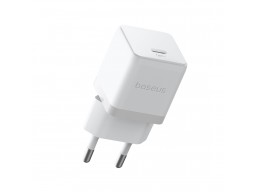 Адаптер питания Baseus Palm 1C 30W White ( в комлпекте кабель Type-c ) (P10111605213-01)