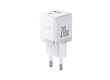 Адаптер питания Baseus Palm C+U 20W White(P10111608213-00)
