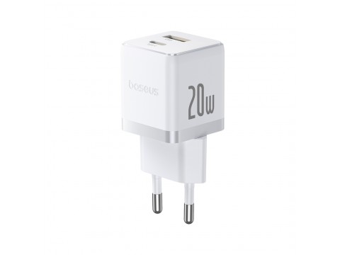 Адаптер питания Baseus Palm C+U 20W White(P10111608213-00)