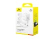 Адаптер питания Baseus Palm C+U 20W White(P10111608213-00)