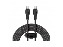 Интерфейсный кабель Baseus Pudding Type-C to Type-C 100W 1.2m Black (P10355702111-B1)