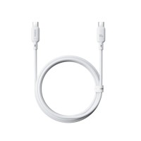 Интерфейсный кабель Baseus Silky Type-C to Type-C 100W 1m White(P10377704213-00)