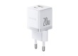 Адаптер питания Baseus Palm C+U 20W EU White ( в комлпекте кабель Type-c) (P10111608213-01)