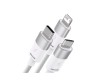 Интерфейсный кабель Baseus StarSpeed 1-for-3 USB to M+L+C 3.5A 1.2m White (CAXS000002)