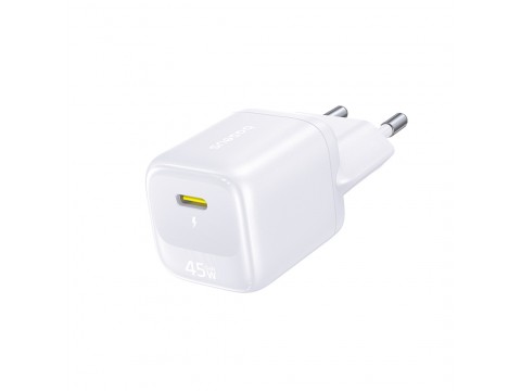 Адаптер питания Baseus FN22 1C 45W EU Moon White (E0123301)