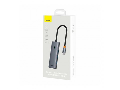 Концентратор Baseus UltraJoy Series 4-Port Space Grey (B0005280B811-12)