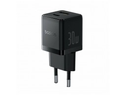 Адаптер питания Baseus Palm C+U 30W EU Cluster Black (P1011160A113-00)