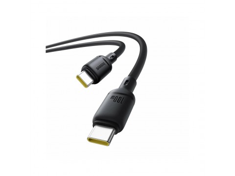 Интерфейсный кабель Baseus Silky Type-C to Type-C 100W 2m Black (P10377704113-01)
