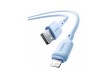 Интерфейсный кабель Baseus Silky USB to iP 2.4A 1m Galaxy Blue (P10377702313-00)
