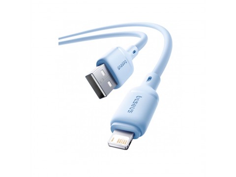 Интерфейсный кабель Baseus Silky USB to iP 2.4A 1m Galaxy Blue (P10377702313-00)