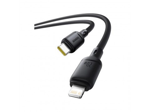 Интерфейсный кабель Baseus Silky Type-C to iP 20W 1m Cluster Black (P10377700113-00)