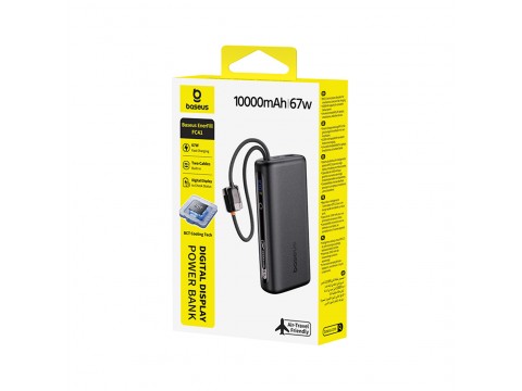 Портативный внешний аккумулятор Baseus EnerFill FC41 Power Bank 10000mAh 67W Cosmic Black