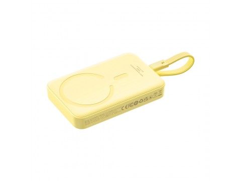 Портативный внешний аккумулятор Baseus Magnetic Mini 10000mAh 30W Lemon Yellow (P1002210BY23-00)