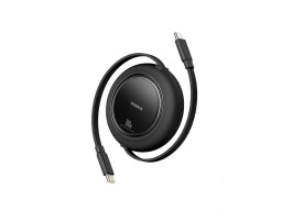 Интерфейсный кабель Baseus Free2Pull Mini USB-C to USB-C 100W 2m Black (P10364500113-01)