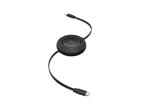 Интерфейсный кабель Baseus Free2Pull Mini USB-C to USB-C 100W 2m Black (P10364500113-01)