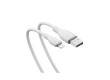 Интерфейсный кабель Baseus Pudding USB to iP 2.4A 2m White (P10355700221-B2)