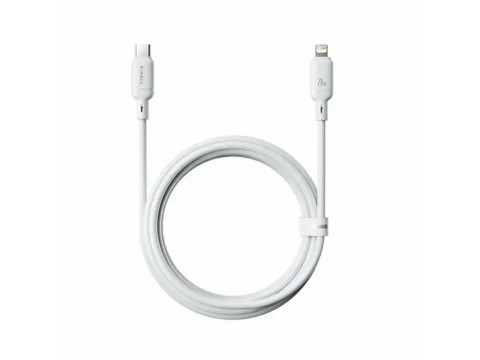Интерфейсный кабель Baseus Silky Type-C to iP 20W 2m White (P10377700213-01)