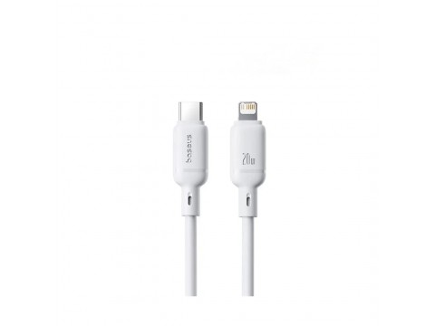 Интерфейсный кабель Baseus Silky Type-C to iP 20W 2m White (P10377700213-01)