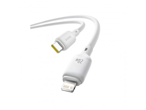Интерфейсный кабель Baseus Silky Type-C to iP 20W 2m White (P10377700213-01)