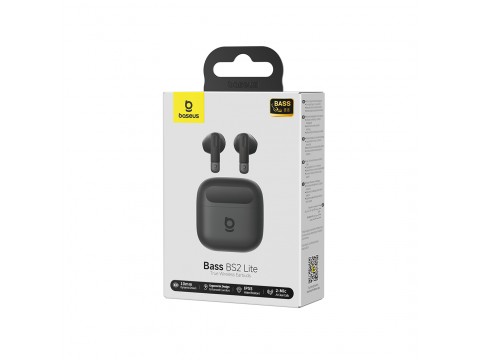 Наушники Baseus Bass BS2 Lite Earbuds Cosmic Black (A0010A02)