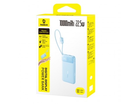 Портативный внешний аккумулятор Baseus EnerFill FC11 10000mAh 22.5W Blue (E0027R06)