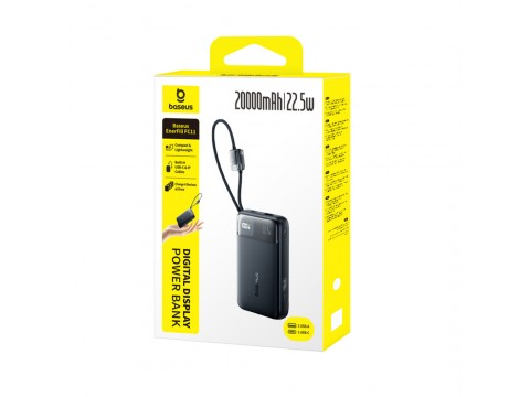 Портативный внешний аккумулятор Baseus EnerFill FC11 20000mAh 22.5W Black (E0027S04)