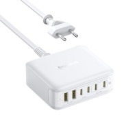 Адаптер питания Baseus EnerFill FH21 Desktop Charging Station 4C+2U 120W EU Moon White