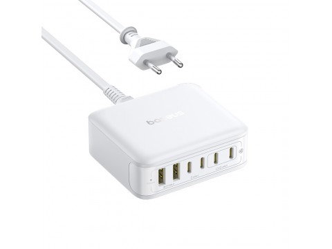 Адаптер питания Baseus EnerFill FH21 Desktop Charging Station 4C+2U 120W EU Moon White