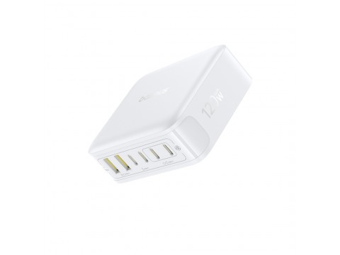 Адаптер питания Baseus EnerFill FH21 Desktop Charging Station 4C+2U 120W EU Moon White