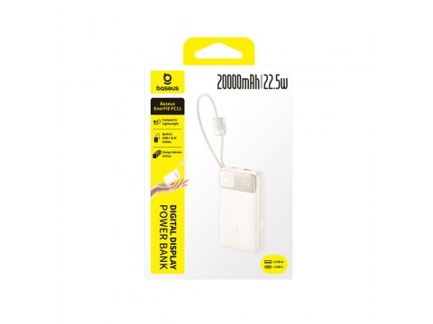 Портативный внешний аккумулятор Baseus EnerFill FC11 20000mAh 22.5W Beige (E0027S05)