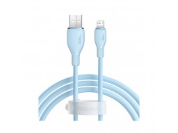 Интерфейсный кабель Baseus Pudding USB to iP 2.4A 1.2m Blue(P10355700311-B1)