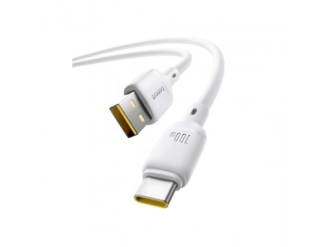 Интерфейсный кабель Baseus Silky Series USB to Type-C 100W 2m White (P10377703213-01)