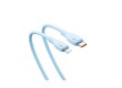 Интерфейсный кабель Baseus Pudding Type-C to iP 20W 2m Blue (P10355701311-B2)