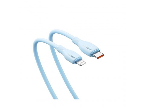 Интерфейсный кабель Baseus Pudding Type-C to iP 20W 2m Blue (P10355701311-B2)
