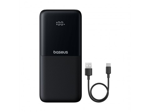 Портативный внешний аккумулятор Baseus Lipow Dual-Cable 10000mAh 22.5W Black (P10079101123-00)