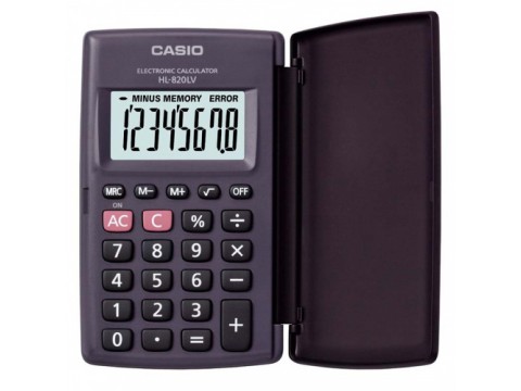 Калькулятор карманный CASIO HL-820LV-BK-W-GP