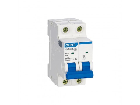 Автоматический выключатель CHINT NXB-63S 2P 2A C 4,5kA