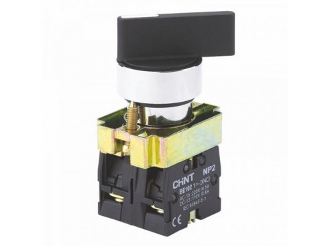 Переключатель CHINT NP2-BJ25 2 положения с фиксацией 1НЗ +1НО IP40