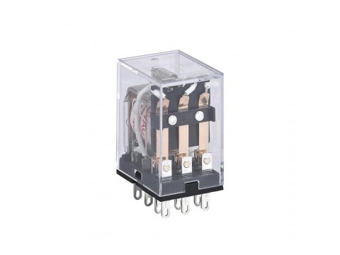 Промежуточное реле CHINT JZX-22F(D) 4 конт. с инд. LED 3А 220В DC