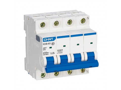 Автоматический выключатель CHINT NXB-63 4P 40A C 6kA
